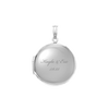 Plain Round Locket in Sterling Silver with Optional Engraving (20 x 14 mm - 42 x 32 mm)