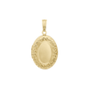 Special Order Only: Embossed Oval Locket in 14K Yellow Gold (30 x 17 mm)