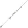 Finished Diamond by the Yard Cable Chain Necklace in 14K White Gold with Lab Grown Diamonds