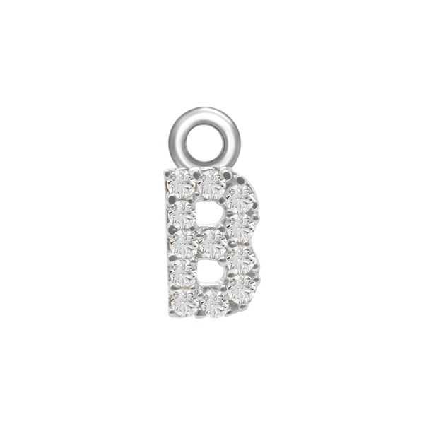 Block Initials (8.57mm) (100% Polished - Includes CZs)