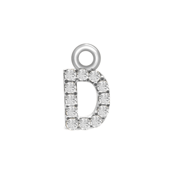 Block Initials (8.57mm) (100% Polished - Includes CZs)