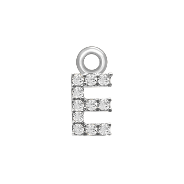 Block Initials (8.57mm) (100% Polished - Includes CZs)