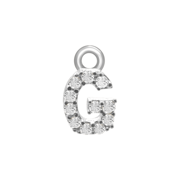 Block Initials (8.57mm) (100% Polished - Includes CZs)