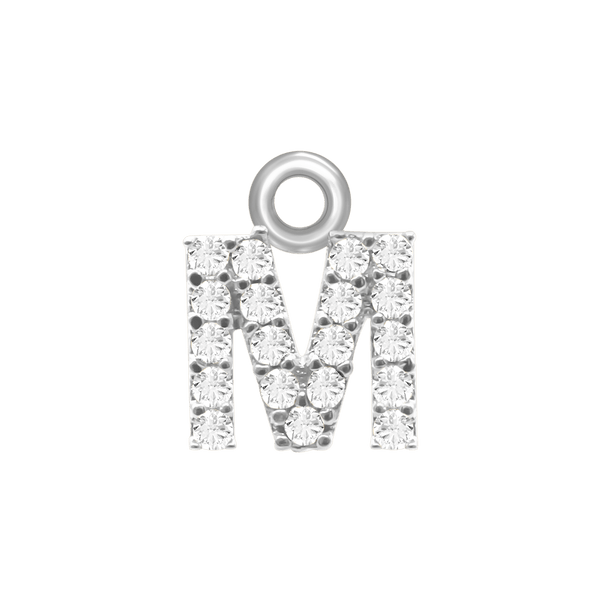 Block Initials (8.57mm) (100% Polished - Includes CZs)