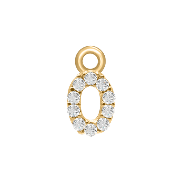 Block Initials (8.57mm) (100% Polished - Includes CZs)