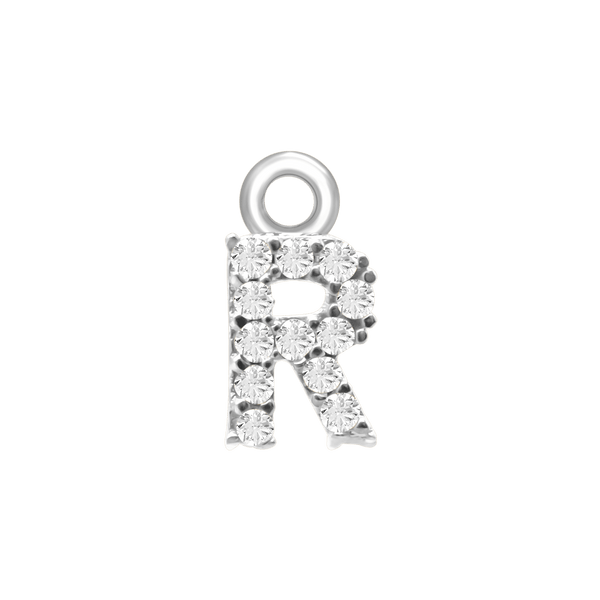 Block Initials (8.57mm) (100% Polished - Includes CZs)