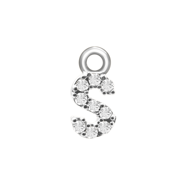 Block Initials (8.57mm) (100% Polished - Includes CZs)