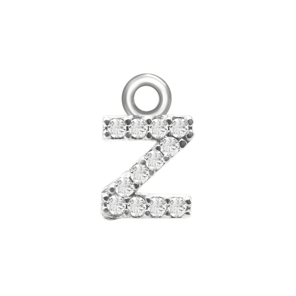 Block Initials (8.57mm) (100% Polished - Includes CZs)