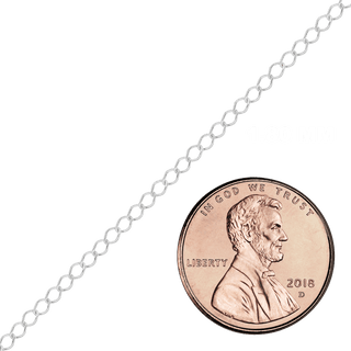 Bulk / Spooled Light Curb Chain in Sterling Silver (1.80 mm - 3.90 mm)