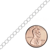 Bulk / Spooled Light Curb Chain in Sterling Silver (2.90 mm - 3.90 mm)