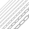 Bulk / Spooled Light Elongated Cable Chain in Sterling Silver (1.40 mm - 6.20 mm)