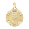 14K Gold Round Miraculous Medallion (5/8 inch - 1 1/4 inch)