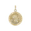 Gold-Filled Round Saint Christopher Medallion (5/8 inch - 1 inch)