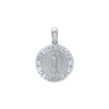 Sterling Silver Round Nuestra Señora de Guadalupe Medallion (5/8 inch - 1 inch)