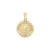 14K Gold Round Our Lady of Guadalupe Medallion (5/8 inch - 1 inch)