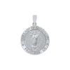 Sterling Silver Round Our Lady of Guadalupe Medallion (5/8 inch - 1 inch)