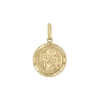 Gold-Filled Round Saint Christopher Medallion (5/8 inch - 1 inch)