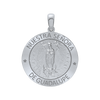 Sterling Silver Round Nuestra Señora de Guadalupe Medallion (5/8 inch - 1 inch)