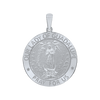 Sterling Silver Round Our Lady of Guadalupe Medallion (5/8 inch - 1 inch)