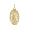 Gold-Filled Oval Saint Christopher Medallion (5/8 inch - 1 inch)