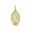 Gold-Filled Oval Saint Christopher Medallion (5/8 inch - 1 inch)