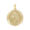 14K Gold Round Saint Joseph Medallion (5/8 inch - 1 inch)