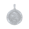 Sterling Silver Round Saint Joseph Medallion (5/8 inch - 1 inch)