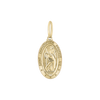 Gold-Filled Oval Saint Christopher Medallion (5/8 inch - 1 inch)