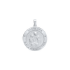 Sterling Silver Round Santa Ana Medallion (5/8 inch - 1 inch)