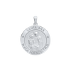 Sterling Silver Round Santa Ana Medallion (5/8 inch - 1 inch)