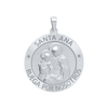 Sterling Silver Round Santa Ana Medallion (5/8 inch - 1 inch)