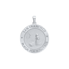 Sterling Silver Round San Francisco Medallion (5/8 inch - 1 inch)