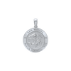 Sterling Silver Round San Miguel Medallion (5/8 inch - 1 inch)