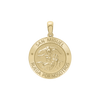 14K Gold Round San Miguel Medallion (3/4 inch)