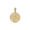 14K Gold Round Santa Bárbara Medallion (5/8 inch - 1 inch)