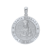 Sterling Silver Round Santa Bárbara Medallion (5/8 inch - 1 inch)