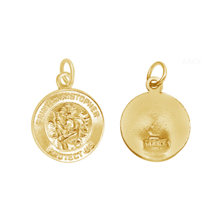 St. Christopher Charm in Gold-Filled