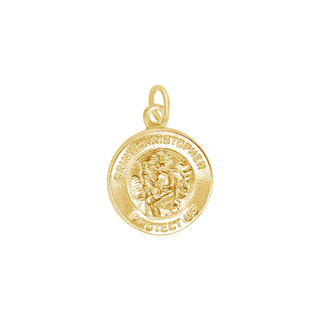 St. Christopher Charm in Gold-Filled