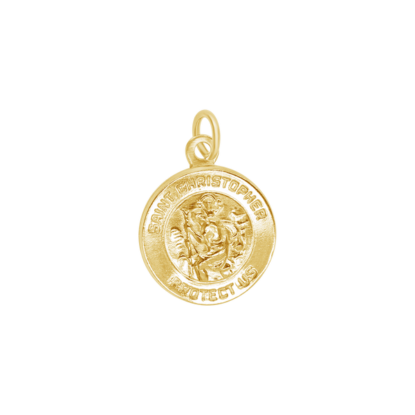 St. Christopher Charm in Gold-Filled