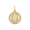 Gold-Filled Round Miraculous Medallion (1/2 inch - 1 inch)