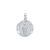 Sterling Silver Round Saint Patrick Medallion (5/8 inch - 3/4 inch)