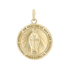 Gold-Filled Round Miraculous Medallion (1/2 inch - 1 inch)