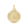 14K Gold Round Miraculous Medallion (5/8 inch - 1 1/4 inch)