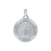 Sterling Silver Round Miraculous Medallion (5/8 inch - 1 1/4 inch)