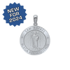 Sterling Silver Round San Rafael Medallion (3/4 inch)
