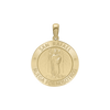 14K Gold Round San Rafael Medallion (3/4 inch)