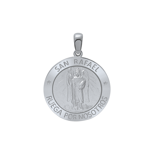 Sterling Silver Round San Rafael Medallion (3/4 inch)