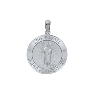 Sterling Silver Round San Rafael Medallion (3/4 inch)