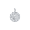 Sterling Silver Round Nuestra Señora de la Providencia Medallion (5/8 inch - 1 inch)