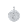 Sterling Silver Round Nuestra Señora de la Providencia Medallion (5/8 inch - 1 inch)